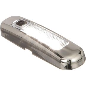 Seachoice LED Surface Mount Area Light With On/Off Switch, 316 Stainless Steel, White Light, 220 Lumens