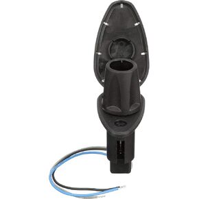 Attwood 910T3PSB-7 LightArmor™ 910R Series Teardrop Plug-in Light Base — for All-Around Pole Light, 3-Pin, Black Stainless Cover