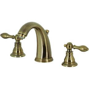 Kingston Brass KB986ACLPN American Classic Widespread Bathroom Faucet, Polished Nickel, 8 x 5 x 5.69