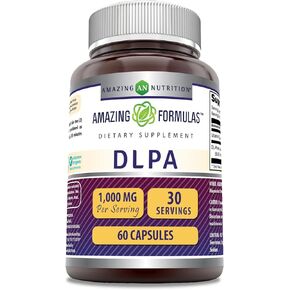 Amazing Formulas DLPA Supplement | DL-Phenylalanine |1000 Mg | Capsules | Non-GMO | Gluten-Free | Made in USA (180 Count)