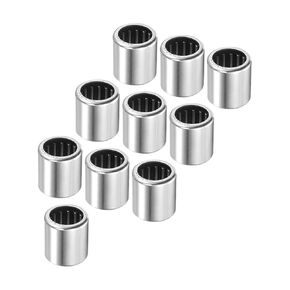 2pcs SCE810 Needle Roller Bearings - [1/2" x 11/16" x 5/8"] Open End for Gearbox Use, Chrome Steel Rollers