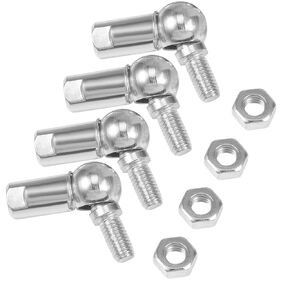 uxcell CS13 Rod End Ball Bearing with Stud, Right-Hand Female Thread M8x1.25, Right-Hand Male Thread M8x1.25, Self-lubricating Carbon Steel Ball Socket Endfitting 4pcs