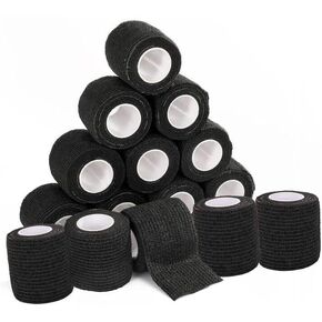 15 Count 2" x 5 Yards Self Adherent Cohesive Bandages Wrap,Medical Tape, Pink Color Adhesive Flexible Breathable First Aid Self Adherent Non Woven Rolls,Stretch Athletic, Ankle Sprains & Swell