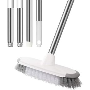 MEIBEI Hard Bristle Crevice Cleaning Brush, Grout Brush,Stiff V Shape Brush,Shower Floor Scrubber for Cleaning, Tile Scrub Brush with Stiff Bristles