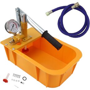 Hydrostatic Pump Tester, Hydraulic Pressure Test Pump with Gauge, Hydraulic Manual Water Pressure Tester Kit, Water Leakage Pressure Tester Pump for Pipeline, Hydraulic Pressure Test Kit