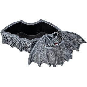 Pacific Giftware Vampire Bat Box, Black, 7.48 Inches Length, Decorative Boxes