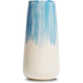 Ceramic Flower Vase for Home Décor Office Decoration, 8 Inch, Blue White