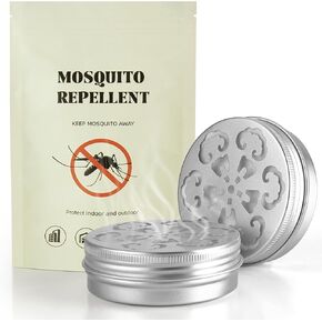 Mosquito Repellent Outdoor Patio, Insect & Pest Repellent for Kids & Adults, Mosquito Repellents for Yard, Indoor Outdoor Mosquito Control for Room, Backyard, Camping, Travel (2 Pack)