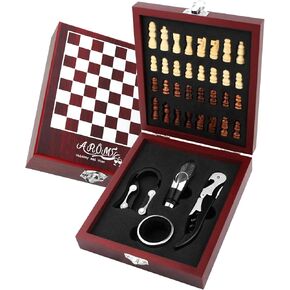 Chess Board and cork screw wine bottle opener set by AROME in Kuwait