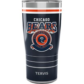 كوب معزول من Tervis NFL Chicago Bears-Vintage، 30oz، من الفولاذ المقاوم للصدأ