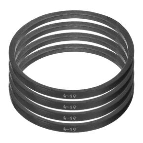 uxcell 4pcs A19 or 4L210 Classic Wrapped Rubber V-Belt, 19"(480mm) Inside Circumference, A Profile V Belt