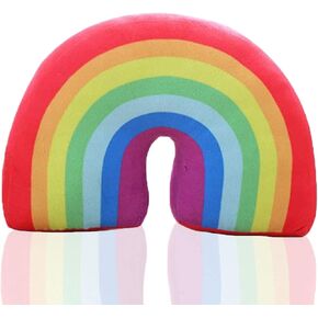 Rainbow Shaped Pillow Plush Cute Decorative Travel Throw Pillow Creative Cushion Soft Stuffed Decor Car Home