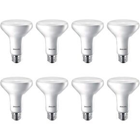 Dimmable BR40 Light Bulb, 800 Lumen, Daylight (5000K), 8.8W=65W, E26 Base, Title 20 Certified, 6-Pack