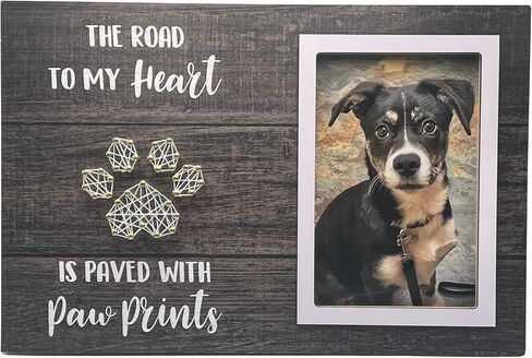 Dog Picture Frame 5x7 in Photo, Dog Memorial Gifts for Loss of Dog, Pet Memorial Gifts for Dogs, Dog Memorial, Dog Remembrance Gift, Dog passing away gifts (Live Love Woof) in Saudi Arabia