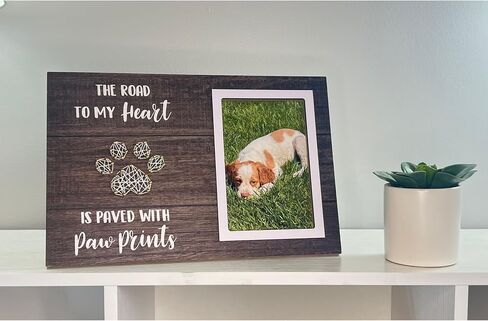 Dog Picture Frame 5x7 in Photo, Dog Memorial Gifts for Loss of Dog, Pet Memorial Gifts for Dogs, Dog Memorial, Dog Remembrance Gift, Dog passing away gifts (Live Love Woof) in Saudi Arabia