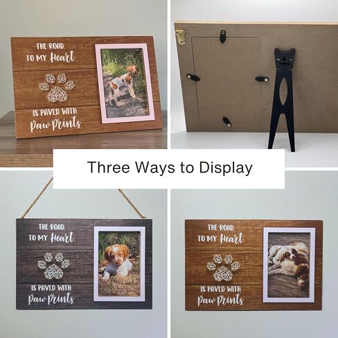 Dog Picture Frame 5x7 in Photo, Dog Memorial Gifts for Loss of Dog, Pet Memorial Gifts for Dogs, Dog Memorial, Dog Remembrance Gift, Dog passing away gifts (Live Love Woof) in Saudi Arabia