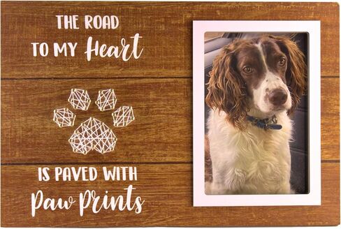 Dog Picture Frame 5x7 in Photo, Dog Memorial Gifts for Loss of Dog, Pet Memorial Gifts for Dogs, Dog Memorial, Dog Remembrance Gift, Dog passing away gifts (Live Love Woof) in Saudi Arabia