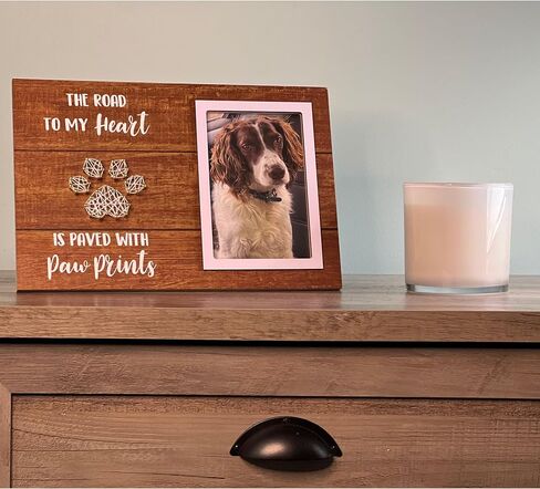 Dog Picture Frame 5x7 in Photo, Dog Memorial Gifts for Loss of Dog, Pet Memorial Gifts for Dogs, Dog Memorial, Dog Remembrance Gift, Dog passing away gifts (Live Love Woof) in Saudi Arabia