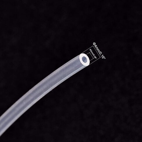 Uxcell PTFE خرطوم أنابيب ارتفاع درجة الحرارة أنبوب الأنابيب العازلة خرطوم طابعة ثلاثية الأبعاد 2 مم معرف × 4 مم OD × 32.8 قدم شفاف in Saudi Arabia