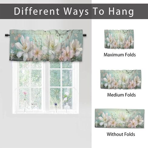 Sunflower Valance Curtains Blackout Farmhouse Rustic Country Wooden Plank Butterfly Privacy Window Valances for Living Room 54 by 18 in, 1 Panel in Saudi Arabia