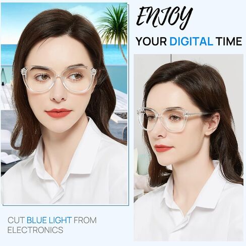 Bifocal Reading Glasses Women Blue Light Blocking Computer Readers 1.0 1.25 1.5 1.75 2.0 2.25 2.5 2.75 to 3.5 in Saudi Arabia