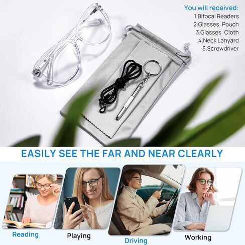 Bifocal Reading Glasses Women Blue Light Blocking Computer Readers 1.0 1.25 1.5 1.75 2.0 2.25 2.5 2.75 to 3.5 in Saudi Arabia