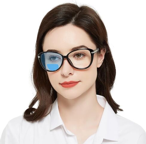 Bifocal Reading Glasses Women Blue Light Blocking Computer Readers 1.0 1.25 1.5 1.75 2.0 2.25 2.5 2.75 to 3.5 in Saudi Arabia