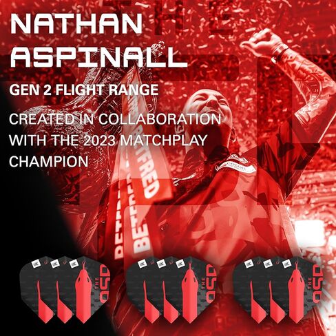 Target Nathan Aspinall G2 No.6 Pro Ultra Dart Flights - 3 Set Pack (9 in total) in Saudi Arabia