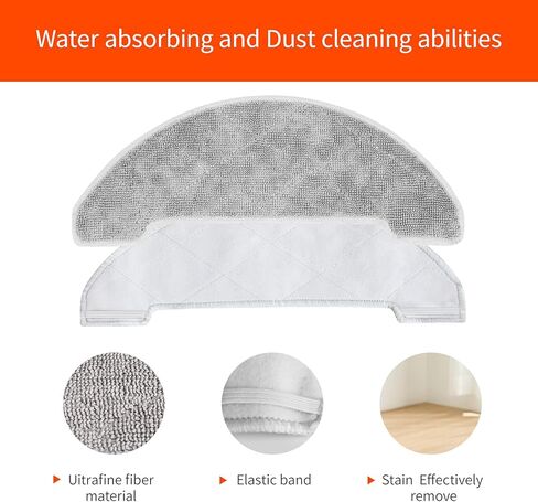 قطع قماش بديلة من Ultenic مكونة من 3 قطع للمكنسة الكهربائية الروبوتية D5/D5s Pro in Kuwait