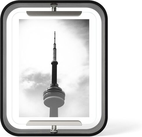 إطار مكتب Umbra Bellwood، إطار صورة عائم دوار، أفقي أو رأسي، 4x6 بوصة، طبيعي in Kuwait