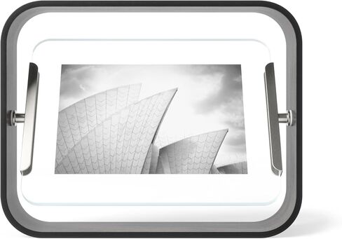 إطار مكتب Umbra Bellwood، إطار صورة عائم دوار، أفقي أو رأسي، 4x6 بوصة، طبيعي in Kuwait