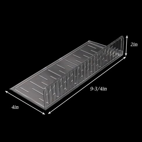 قطعتان من الأرفف العائمة من الأكريليك لاصقة على الحائط رف صغير بدون مثقاب للاستخدام خفيف الوزن في الحمام وغرفة المعيشة والمطبخ (شفاف 9-3/4 بوصة) in Kuwait