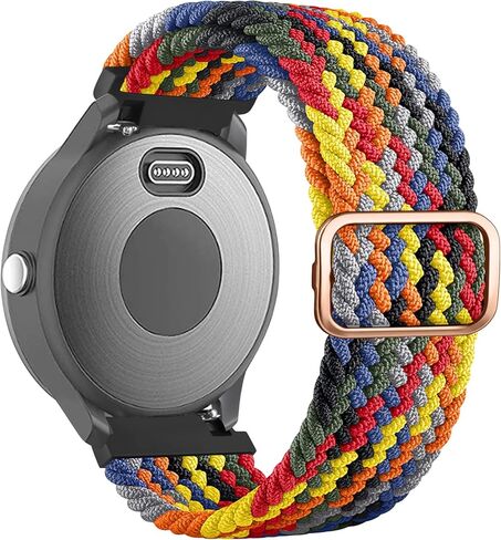 أساور Wanme لساعة Garmin Venu / Vivoactive 3، حزام معصم بديل مرن مضفر 20 مم قابل للتعديل لـ Garmin Venu Sq، Vivoactive 3 Music، Forerunner 645 / 245 Music، Samsung Galaxy Watch 4 in Kuwait