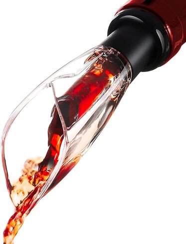2 Pack Wine Air Aerator Pourer Spout-Pouring Improves Wine Taste Aroma,Premium Aerating Pourer and Decanter Spout,Wine Aireators Pourer,Wine Pourers No Drip,Gifts for Wine Lovers in Saudi Arabia