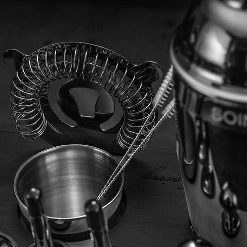 SOING 24-Piece Bartender Kit with Stand,Perfect Mixology Bar Kit Cocktail Shaker Set for Drink Mixing,Stainless Steel Bar Tools with All Needed Accessories,Recipes in Saudi Arabia