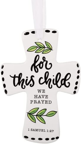 Glory Haus, Wall Cross, Ceramic, Hand-painted, 4"x6" for children and adults (A Sweet Friendship Refreshed the Soul) in Saudi Arabia