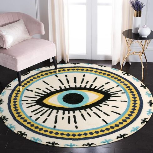 HAOCOO Spirit Eye Bath Rug Runner 2’x5’ Large Non-Slip VintageThrow Rugs Super Soft Velvet Creative Tribal Floor Carpet for Bedroom Living Room Nursery Decor in Saudi Arabia
