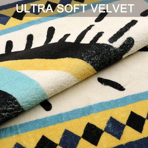 HAOCOO Spirit Eye Bath Rug Runner 2’x5’ Large Non-Slip VintageThrow Rugs Super Soft Velvet Creative Tribal Floor Carpet for Bedroom Living Room Nursery Decor in Saudi Arabia