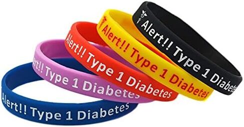 Type 1 Diabetes Diabetic Bracelet Insulin Dependent Medical Alert (All Styles) in Saudi Arabia