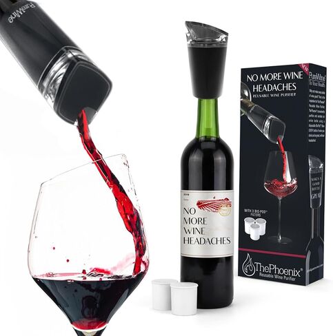 PureWine Phoenix Bio-Pods 8-Pack Refill for Wine Filter - Eco-Friendly, Portable, Reusable Wine Aerator - Histamine & Sulfite Filter & Purifier in Saudi Arabia