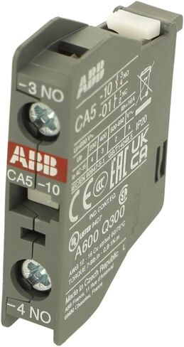 CA5.10 | 1SBN010010R1010 | CA5-10 | ABB CA5-10, Contact Block, Front Mount, 1NO, 6 A, 690 V, 1 Pole, Screw CLAMP in Saudi Arabia