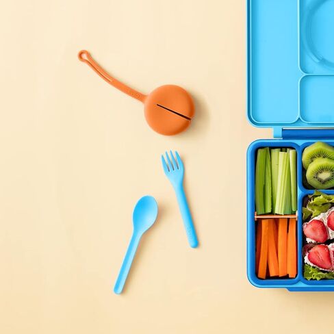 OmieBox Utensil Refill Pack for OmiePod - Matches Bubble Pink or Lilac Purple OmieBox Utensil Set with Case - Reusable, Travel, Lunch Boxes - 6 pieces total (3 spoons + 3 forks) PODS NOT INCLUDED in Saudi Arabia