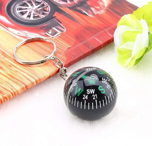 سلسلة مفاتيح على شكل كرة مملوءة بالسائل مقاس 28 مم، بقاء صغير للاستخدام الخارجي للتخييم والتنزه سيرًا على الأقدام in Kuwait