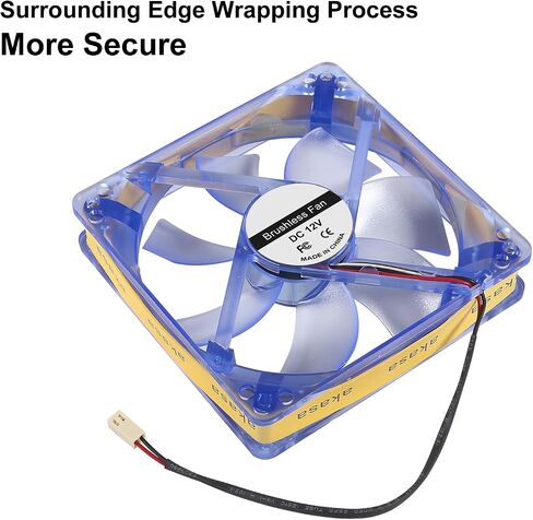 2Pcs 12025 Fan 12cm 12V 120x120x25mm Computer Case Fan Led Luminous Computer Motherboard CPU Cooler Fan Chassis Cooling Fan 120mm for PC Computer Case Cooler - 2.54mm 2510 2Pin in Saudi Arabia