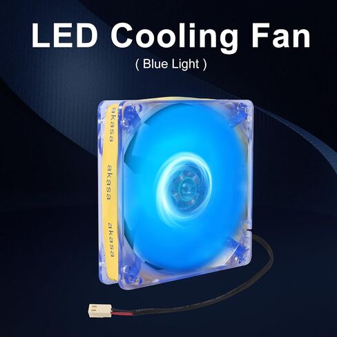 2Pcs 12025 Fan 12cm 12V 120x120x25mm Computer Case Fan Led Luminous Computer Motherboard CPU Cooler Fan Chassis Cooling Fan 120mm for PC Computer Case Cooler - 2.54mm 2510 2Pin in Saudi Arabia