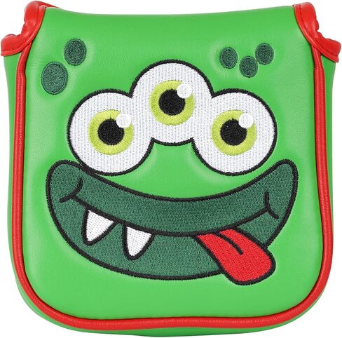 Big Teeth Heel Shaft Golf Square Mallet Putter Cover Headcover Club Protector for High MOI Large Taylormade Scotty Cameron 6M Monsters in Saudi Arabia