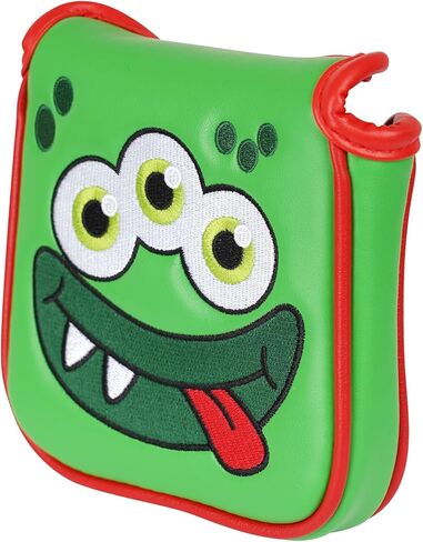 Big Teeth Heel Shaft Golf Square Mallet Putter Cover Headcover Club Protector for High MOI Large Taylormade Scotty Cameron 6M Monsters in Saudi Arabia