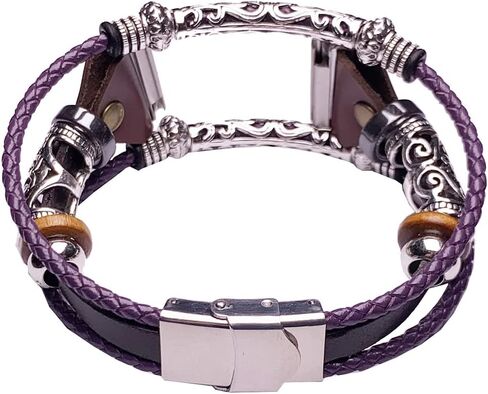 Vintage_Band Stylish Versa Bands for Men Women Boys and Girls,m/l Leather Watch Band Compatible with Fitbit Versa 1,2, Classic Black in Kuwait