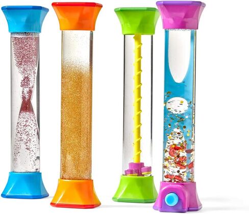 hand2mind Express Your Feelings Sensory Bottles- Primary Emotions, Toddler Sensory Toys, Quiet Fidget Toys, Play Therapy Toys, Calm Down Corner Supplies, Calming Corner, Social Emotional Learning in Saudi Arabia