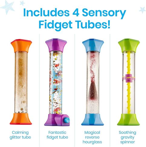 hand2mind Express Your Feelings Sensory Bottles- Primary Emotions, Toddler Sensory Toys, Quiet Fidget Toys, Play Therapy Toys, Calm Down Corner Supplies, Calming Corner, Social Emotional Learning in Saudi Arabia